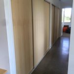 Wooden wardrobe doors