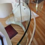 Frameless round glass balustrade