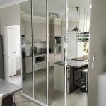 Big mirrors in kitchen