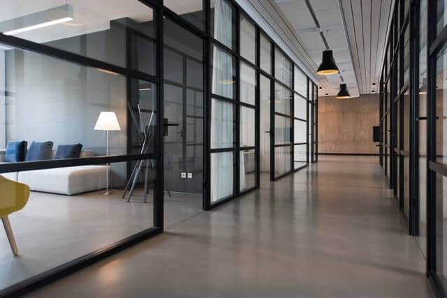 glass office fit out
